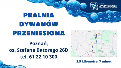 UWAGA! Przenosimy Pralnię Dywanów